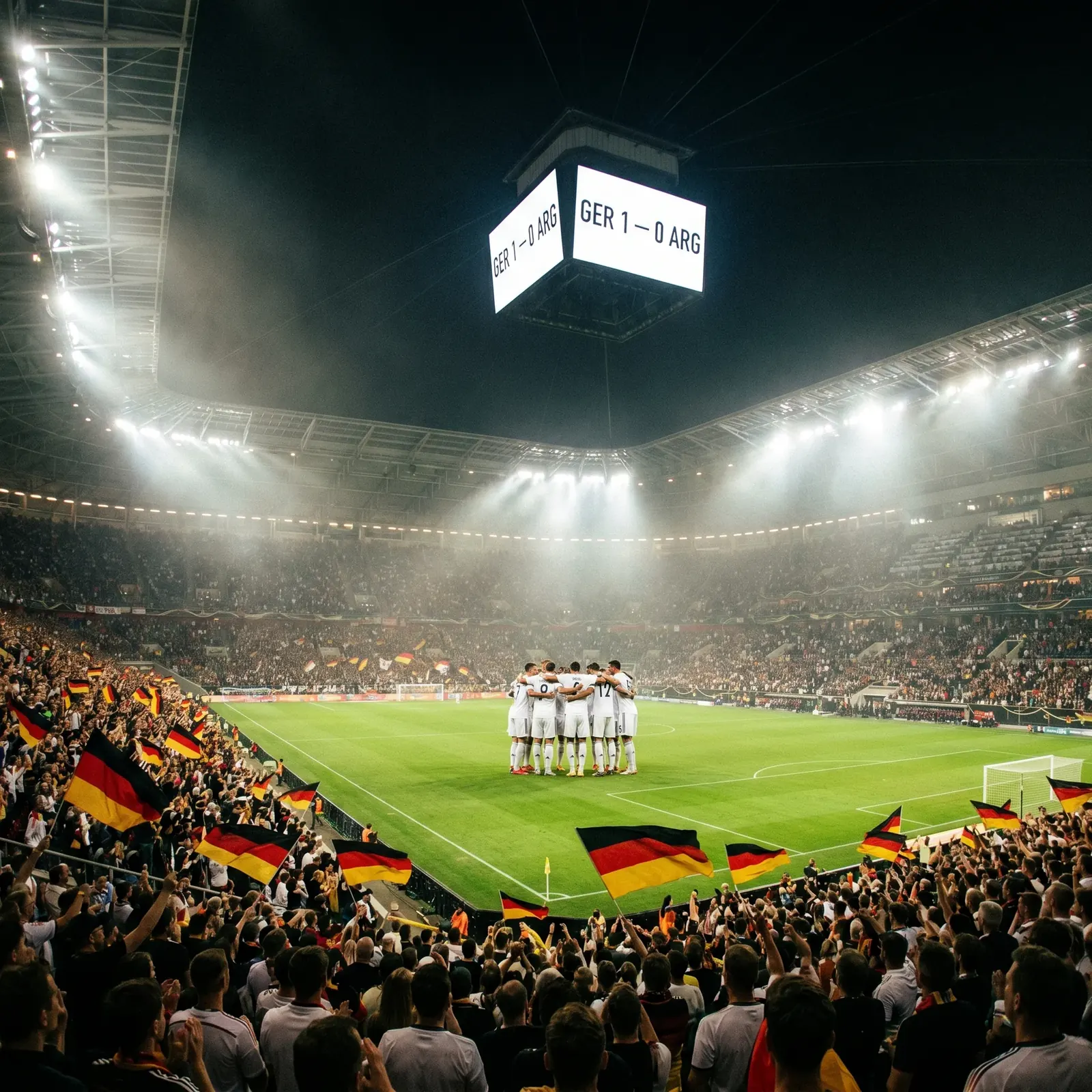 Deutsche Nationalmannschaft im Stadion